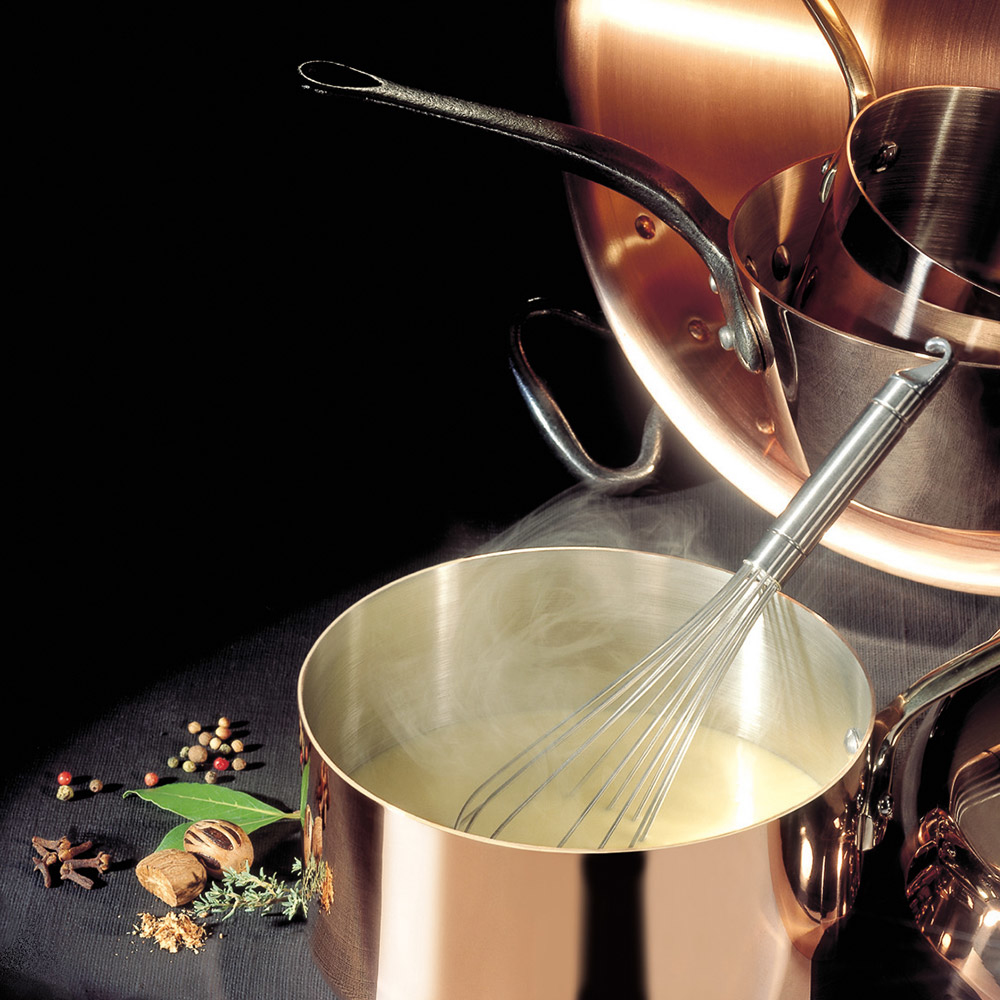 銅鍋-黃銅柄調理銅鍋|法國畢耶