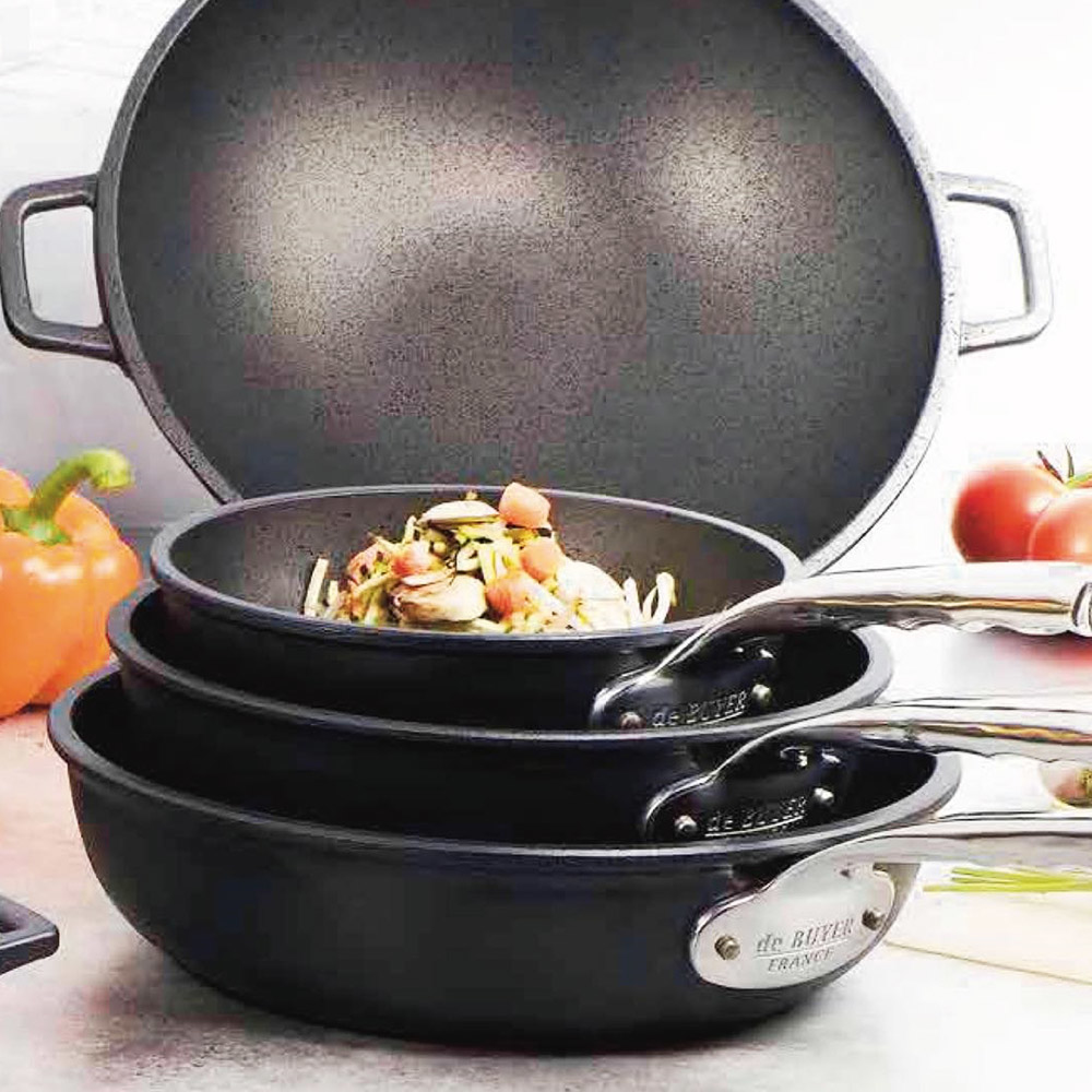 (微福展示品)Choc Extreme鑄鋁系列 l 鑄鋁平底不沾炒鍋(適用IH爐)