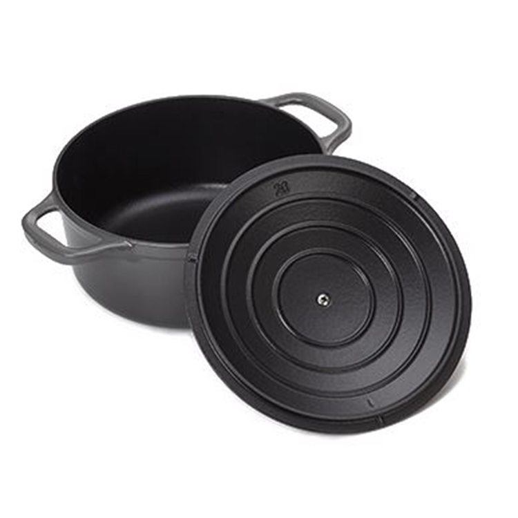 (絕版福利品)CHASSEUR SUBLIME系列鑄鐵圓鍋-櫻桃紅(黑琺瑯)