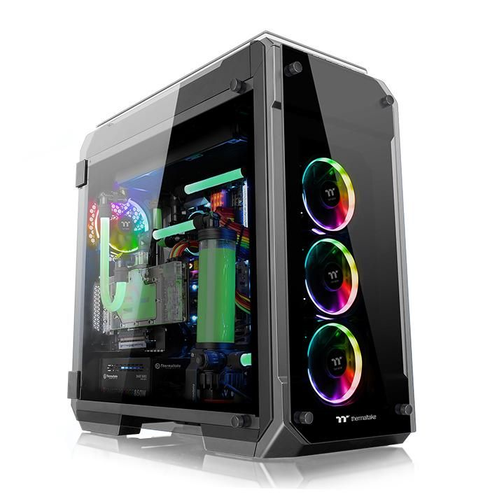 米特3C數位–曜越 Thermaltake View 71 TG RGB 高直立式強化玻璃機殼