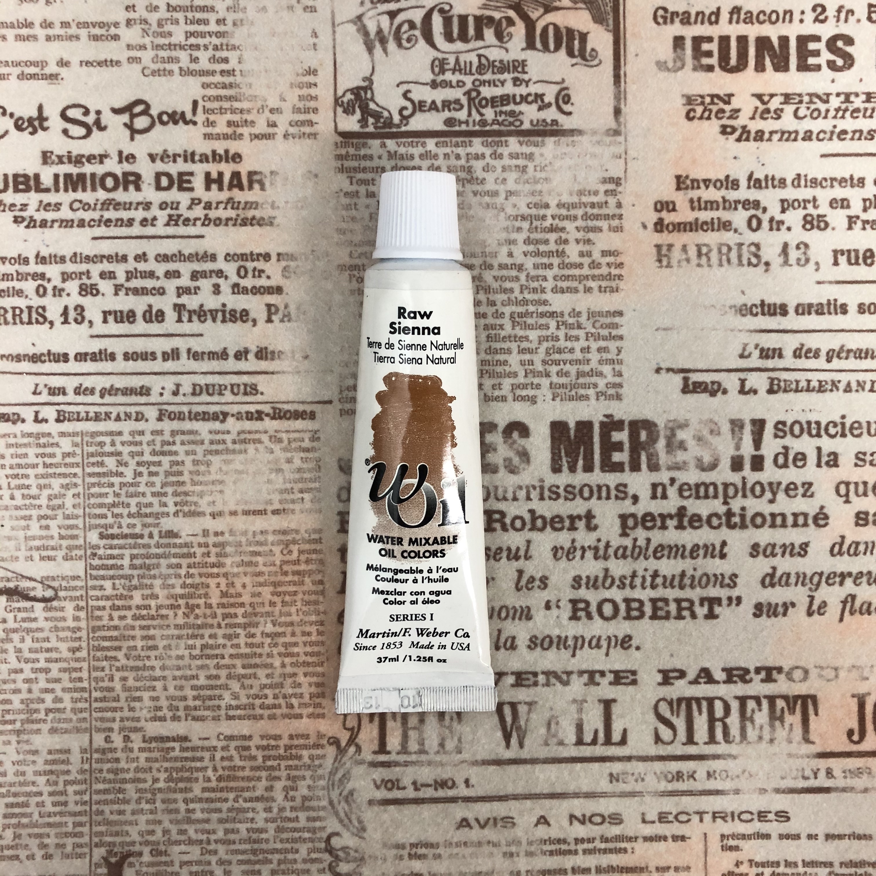 美國進口wOil油畫顏料37ml-原赭褐色 7426