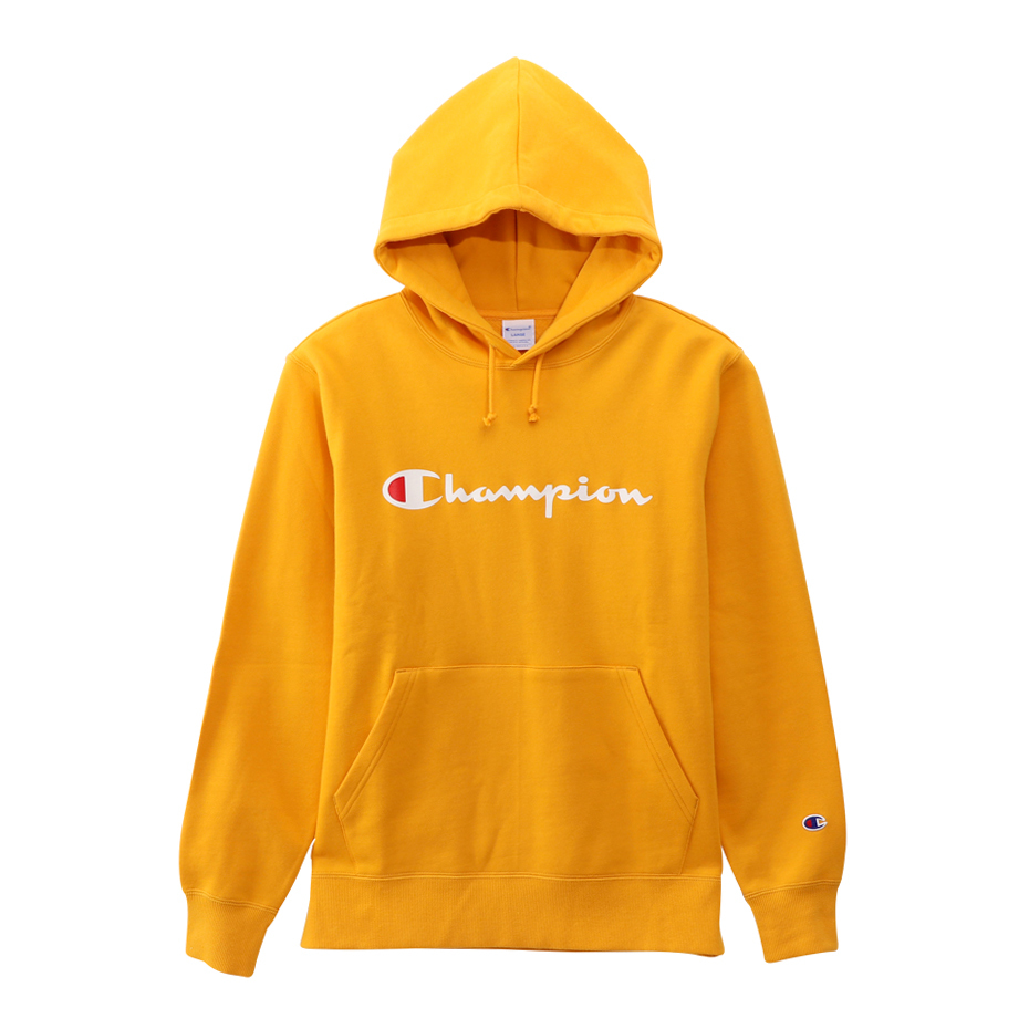 CHAMPION C3-Q102 LOGO HOODIE YELLOW (JAPAN VER.)