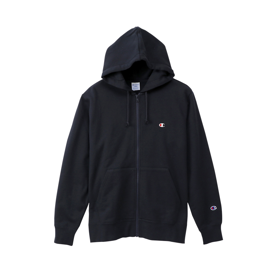 [現貨] CHAMPION C3-Q103 SMALL LOGO ZIP-UP NAVY (JAPAN VER.)