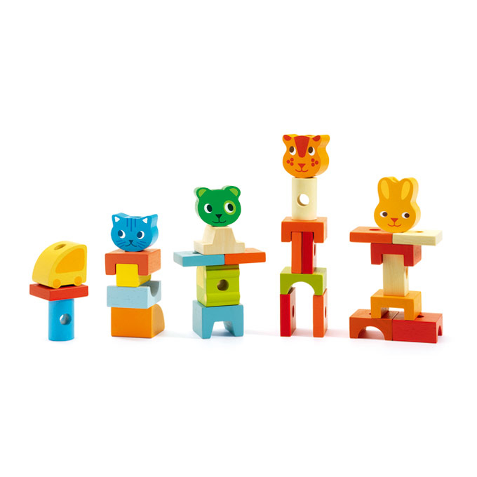 法國智荷 DJECO 小熊積木列車 DJ06315