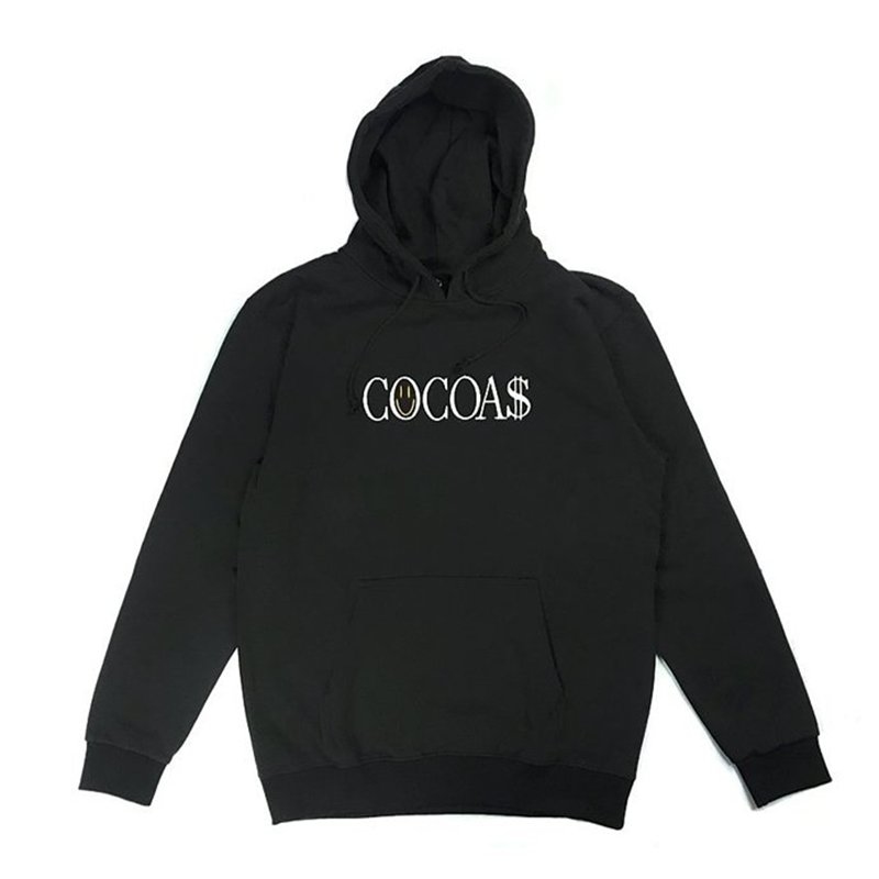 COCOA$ 電繡LOGO帽T-黑白配色