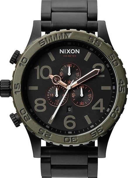 萬年鐘錶 - NIXON 尼克森 THE 51-30  CHRONO 計時碼表系列 300M防水 A083-1530 錶徑51MM