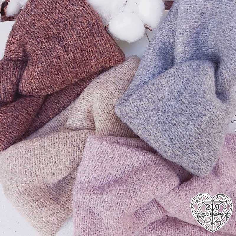 交叉細針織髮帶