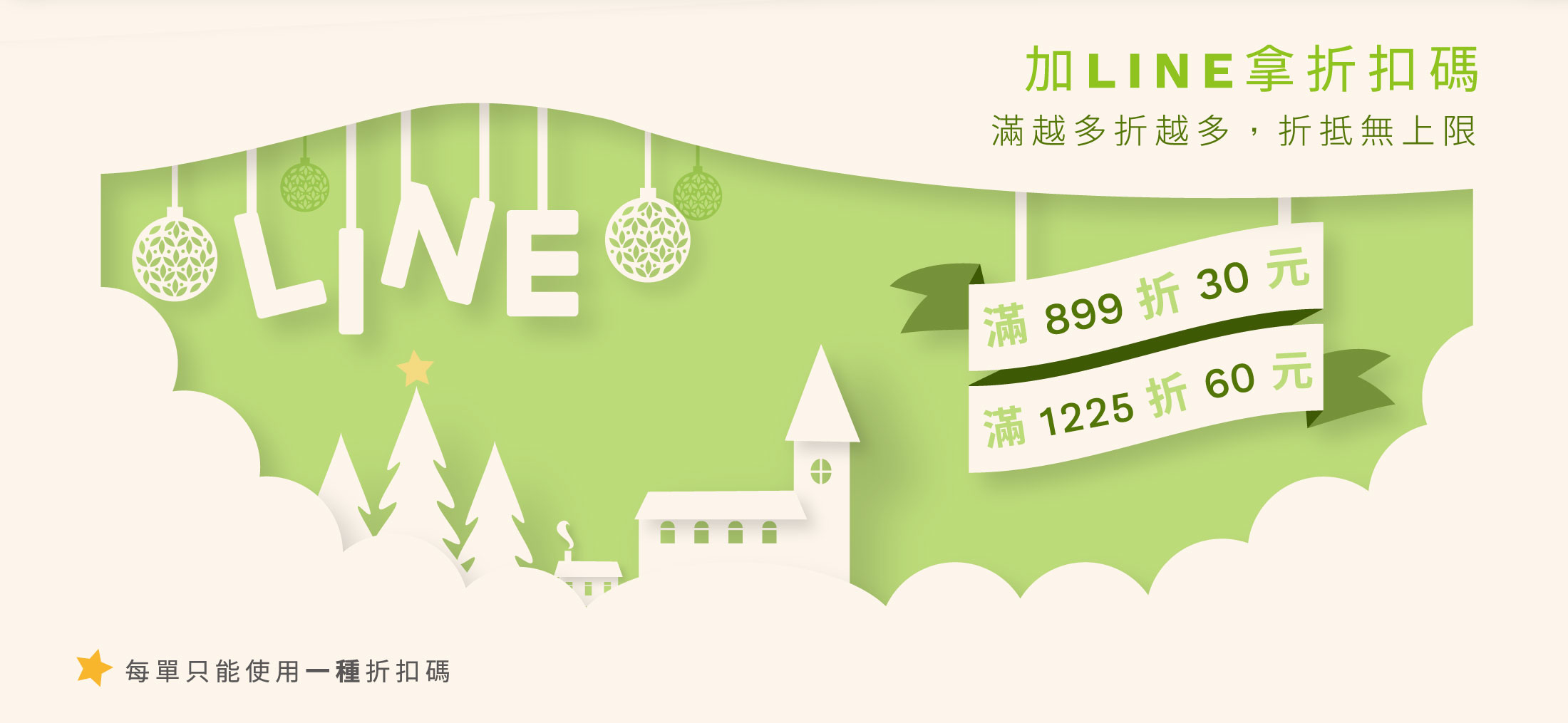 加LINE好友送折扣碼