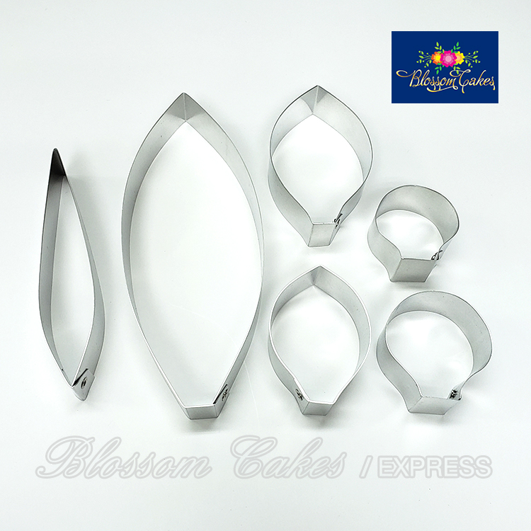 Curcuma Petal & Leaf Cutters, Set of 6