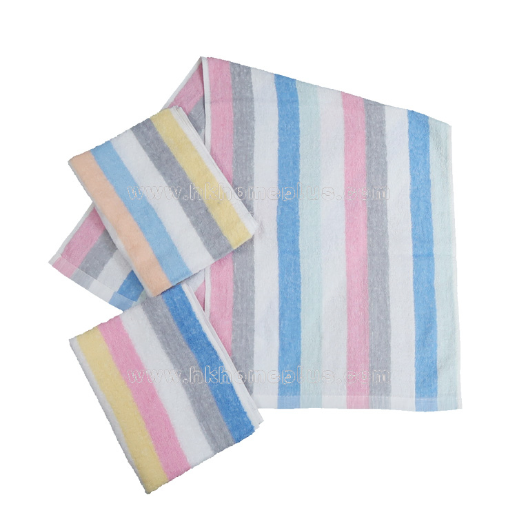 6條裝 彩條面巾 4130552