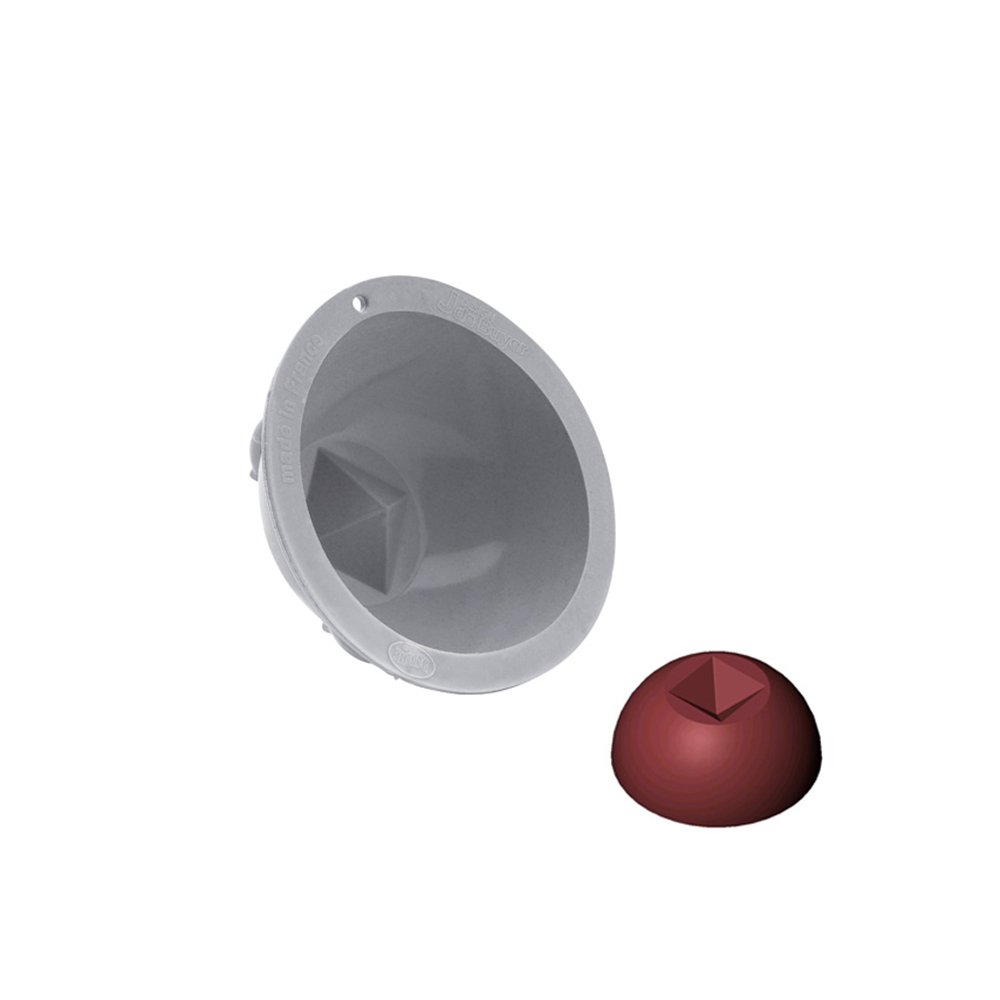 (絕版品)全球專利矽金矽膠系列-半圓形蛋糕+內凹金字塔型