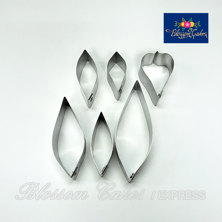 Alstroemeria Petal & Leaf Cutters, Set of 6