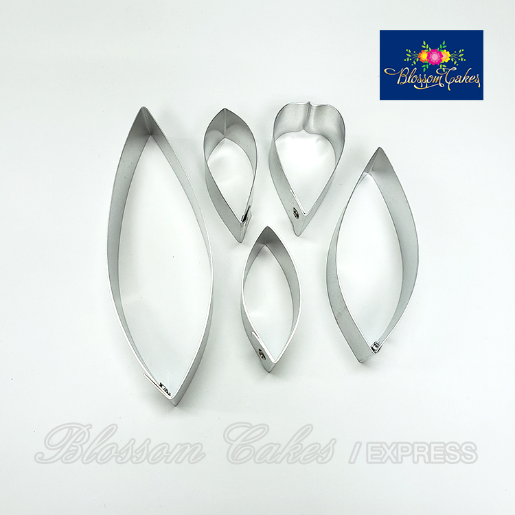 Alstroemeria Petal & Leaf Cutters, Set of 5