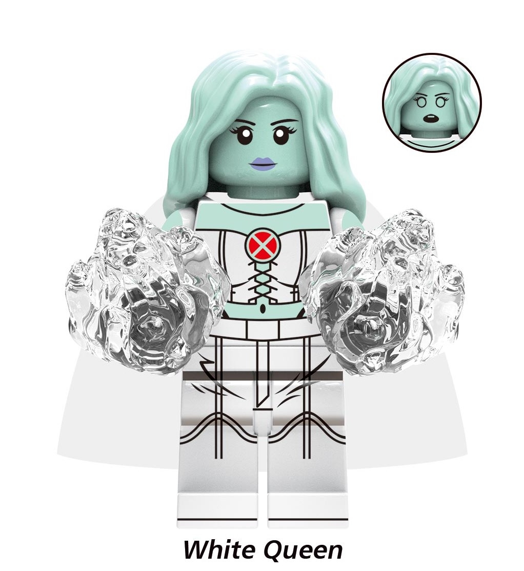 White Queen X-Men DC SuperHeroes Minifigures Minifigs Fit Lego X1428
