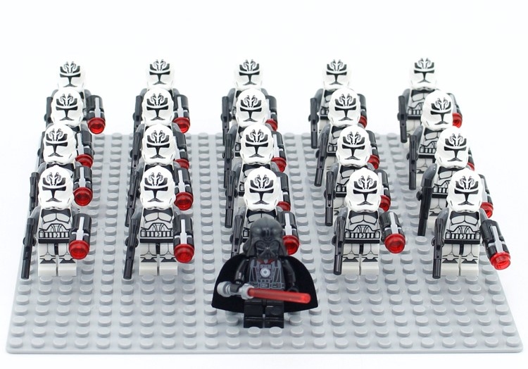 21Pcs/Lot Star Wars Minifigs Minifigures STAR01