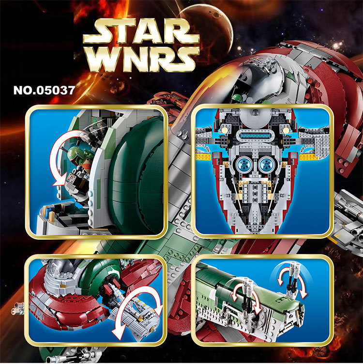 STAR WARS UCS SLAVE I Bricks Set Fit Lego NO BOX NA60062