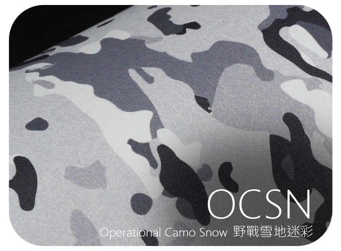 LIFE+GUARD OCSN  Operational Camo Snow 野戰雪地迷彩 迷彩貼膜樣式，適用於相機、鏡頭與 3C 裝置表面保護與風格打造