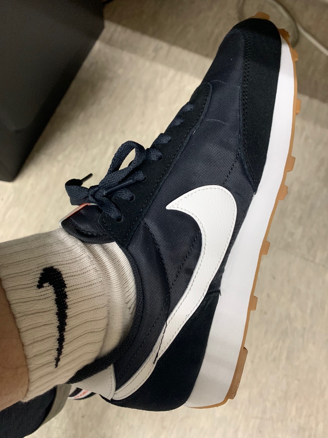 nike black daybreak sneakers