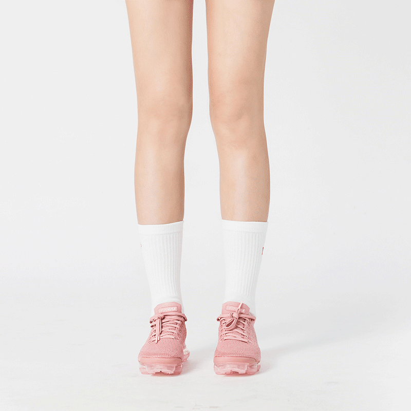 YouTube小圖襪_白色_BF190008