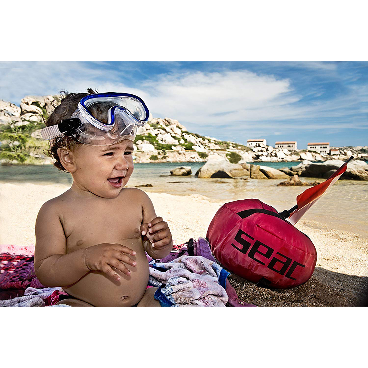 Marina 兒童浮潛面鏡 - 黃