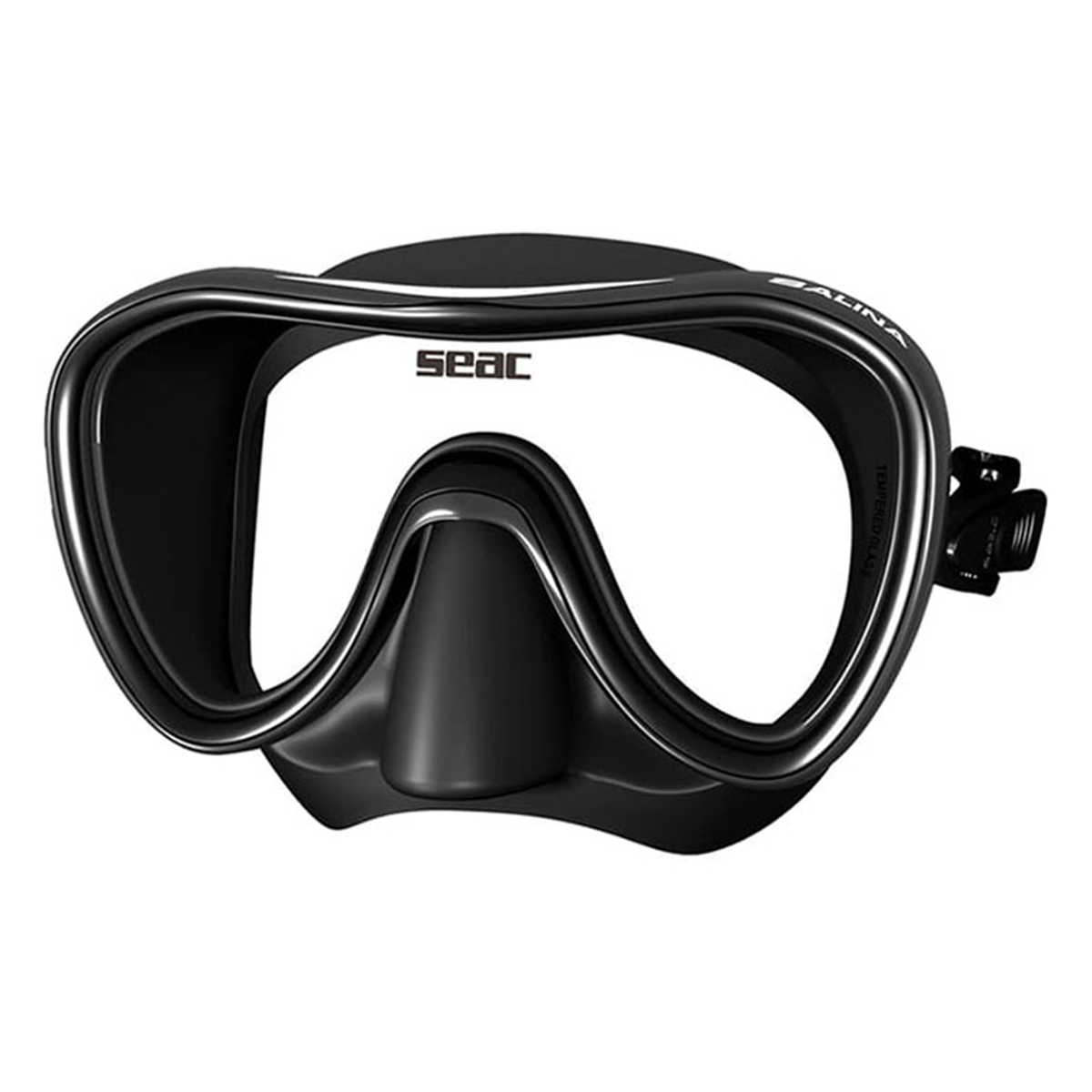 Salina 成人浮潛鏡 - 全黑