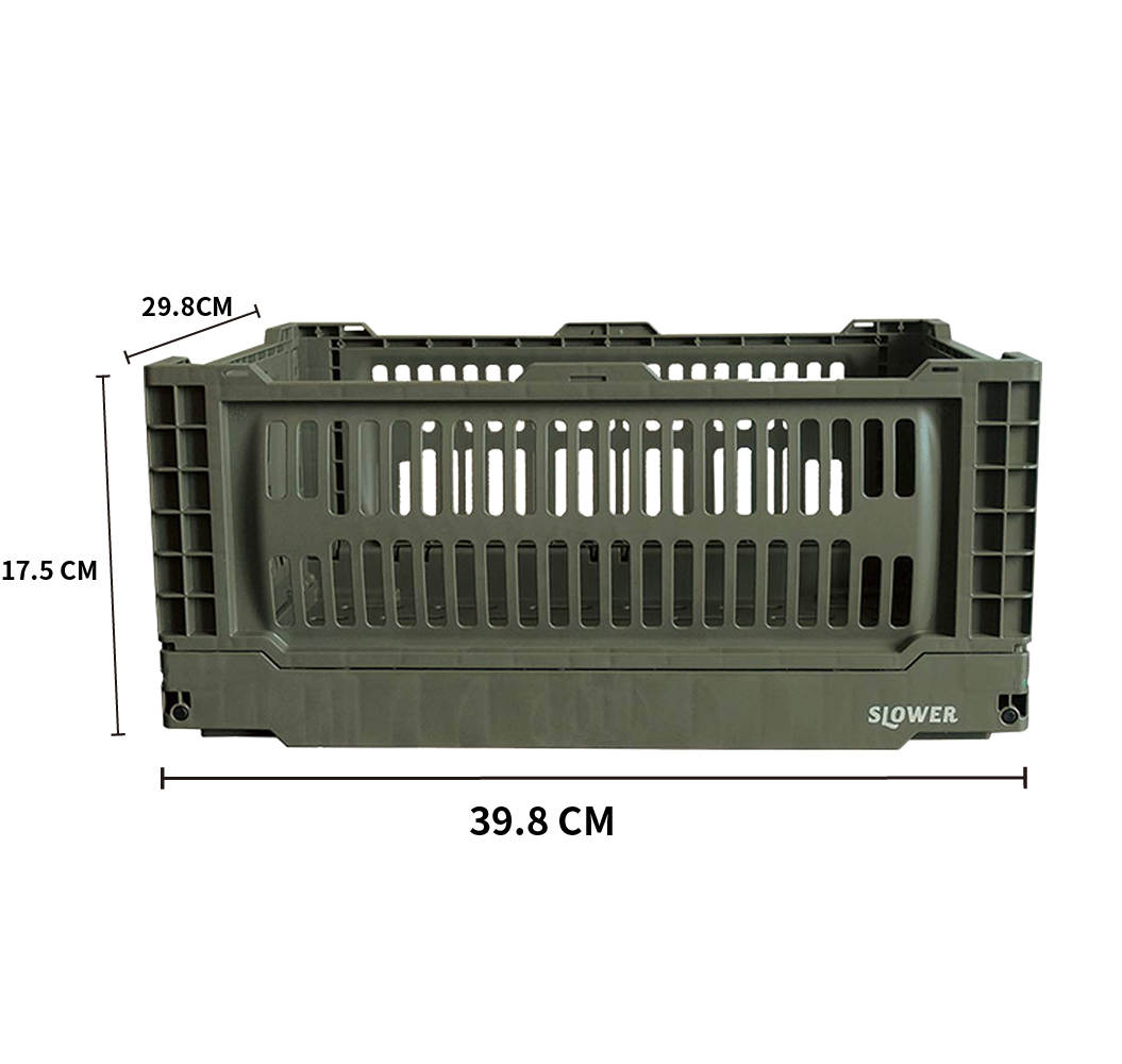 Slower 日本『慢活型人生』輕量摺疊收納箱  17L