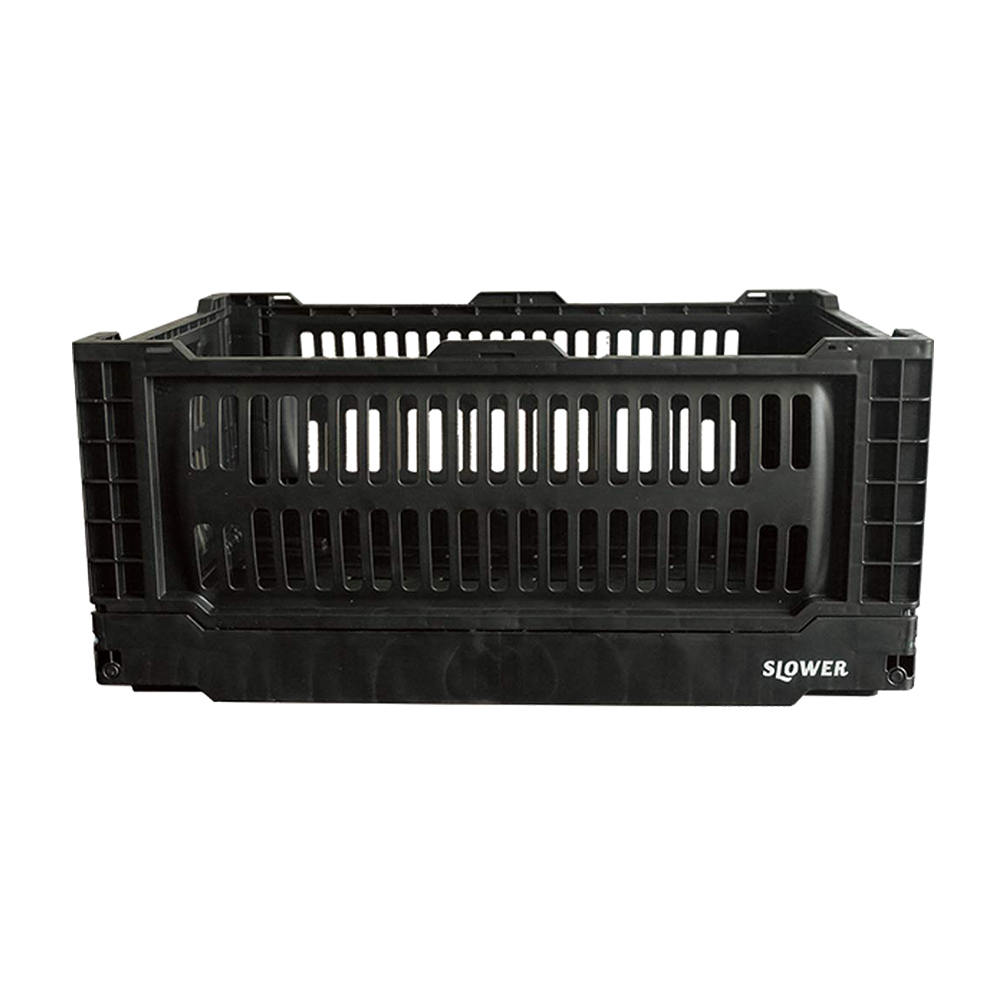 Slower 日本『慢活型人生』輕量摺疊收納箱 黑色 17L