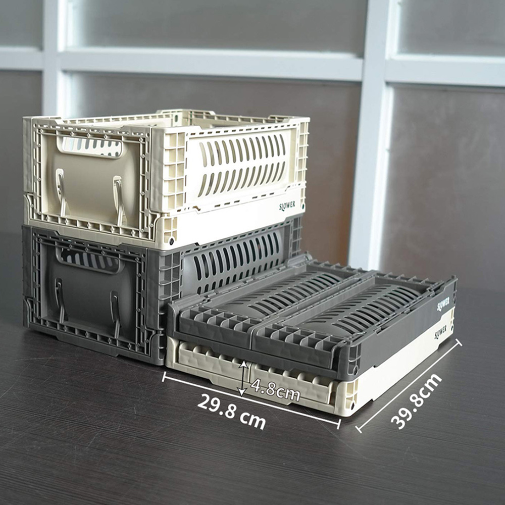 Slower 日本『慢活型人生』輕量摺疊收納箱  17L