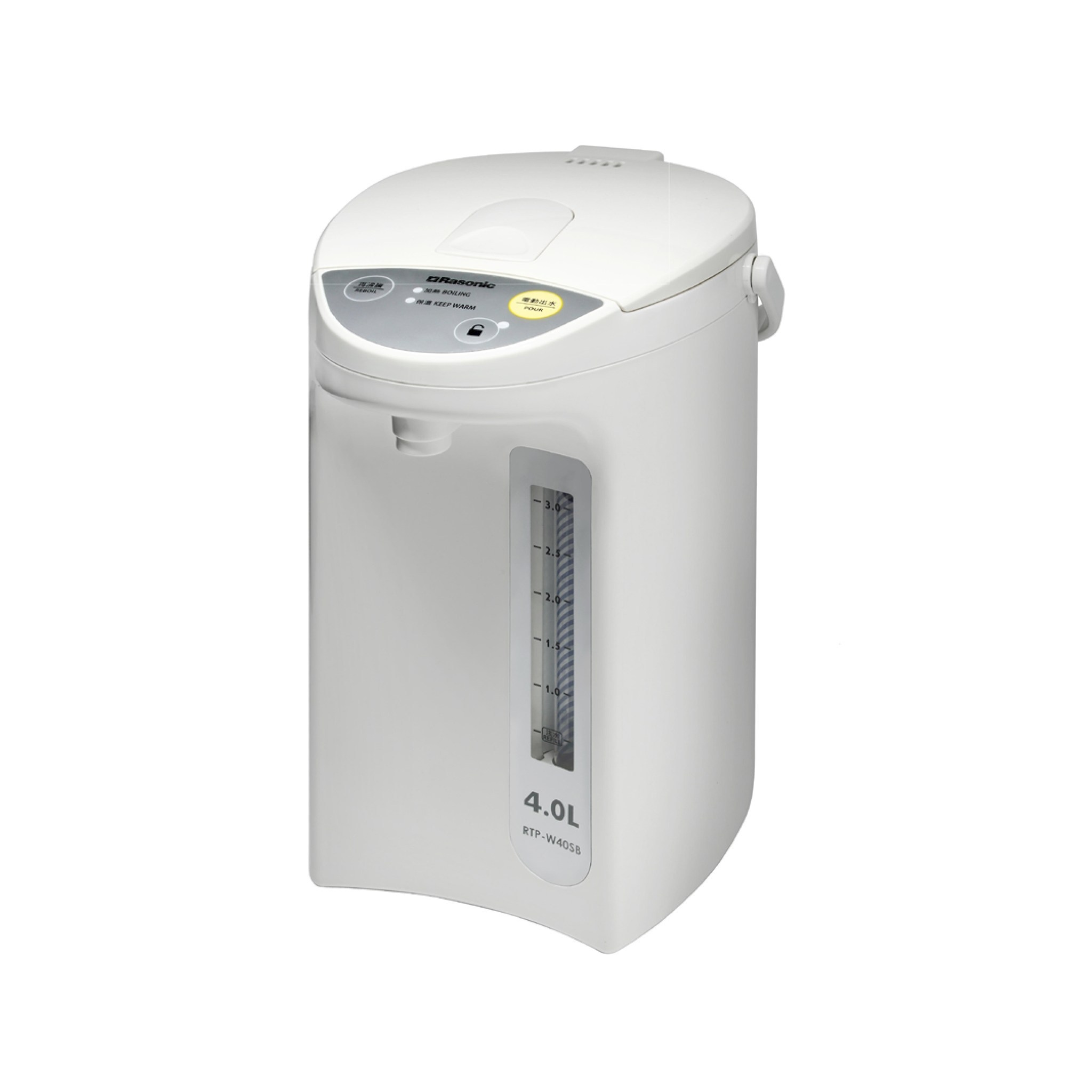 Rasonic 樂信牌 RTP-W40SB 電動或碰杯出水電熱水瓶(4.0公升)