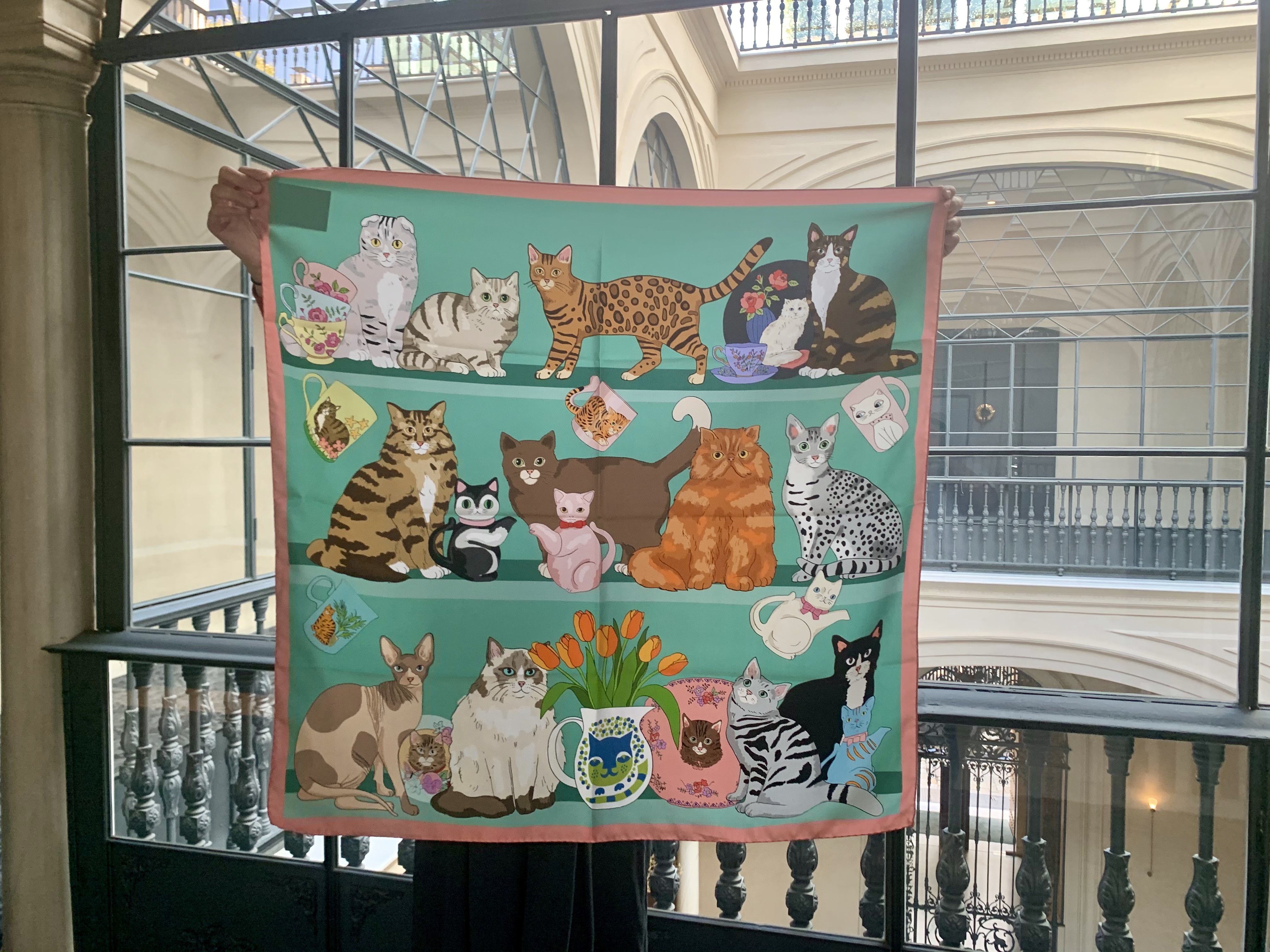 Karen Mabon Silk Scarf - Cat Shelf