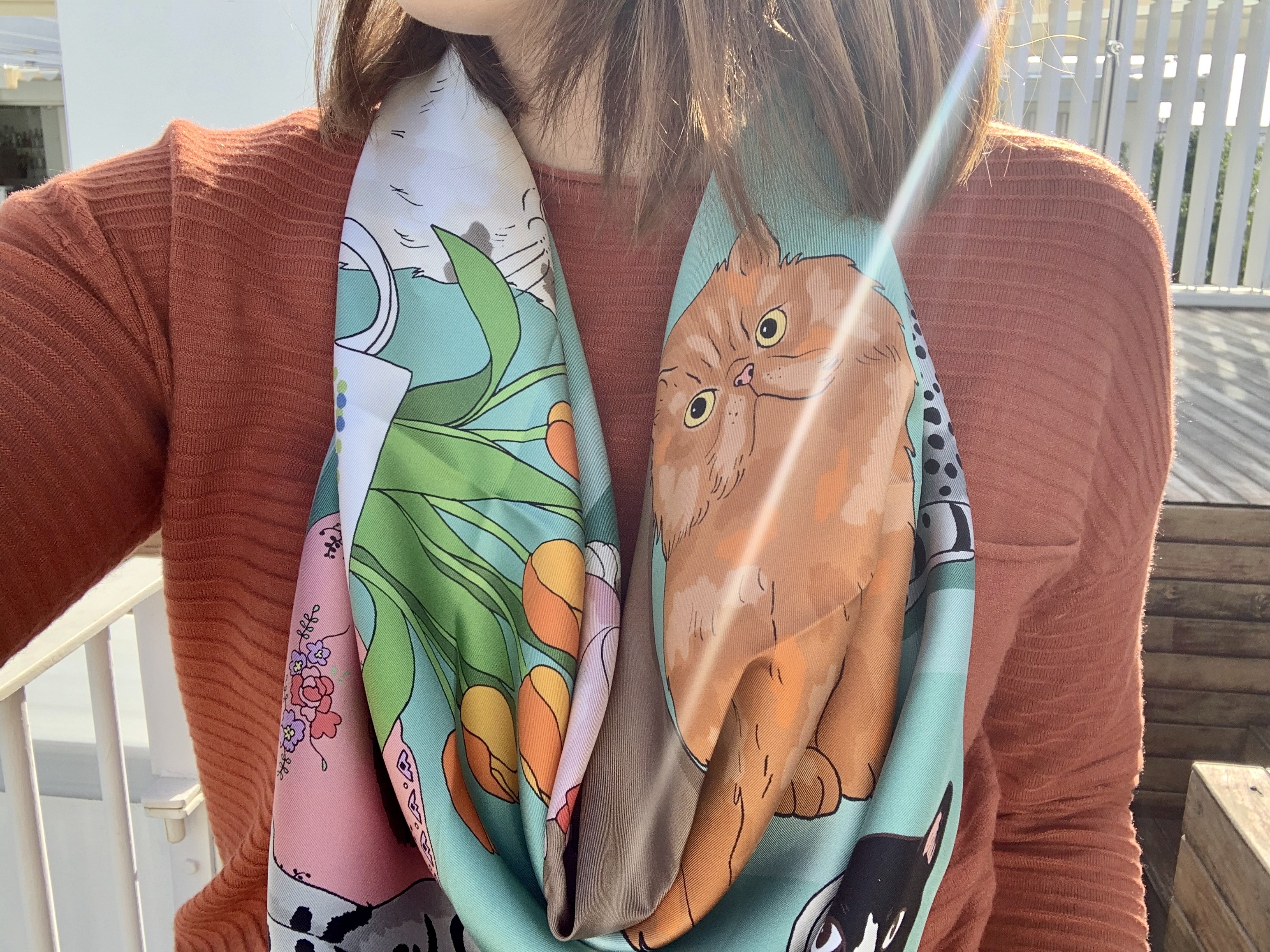 Karen Mabon Silk Scarf - Cat Shelf