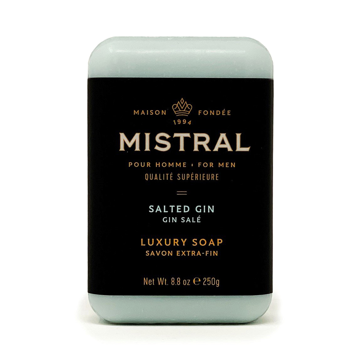 美國 Mistral - 海風琴酒 紳士香氛皂 / 香水沐浴皂（Salted Gin）