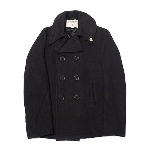 74209-R Melton Wool Short Pea Coat