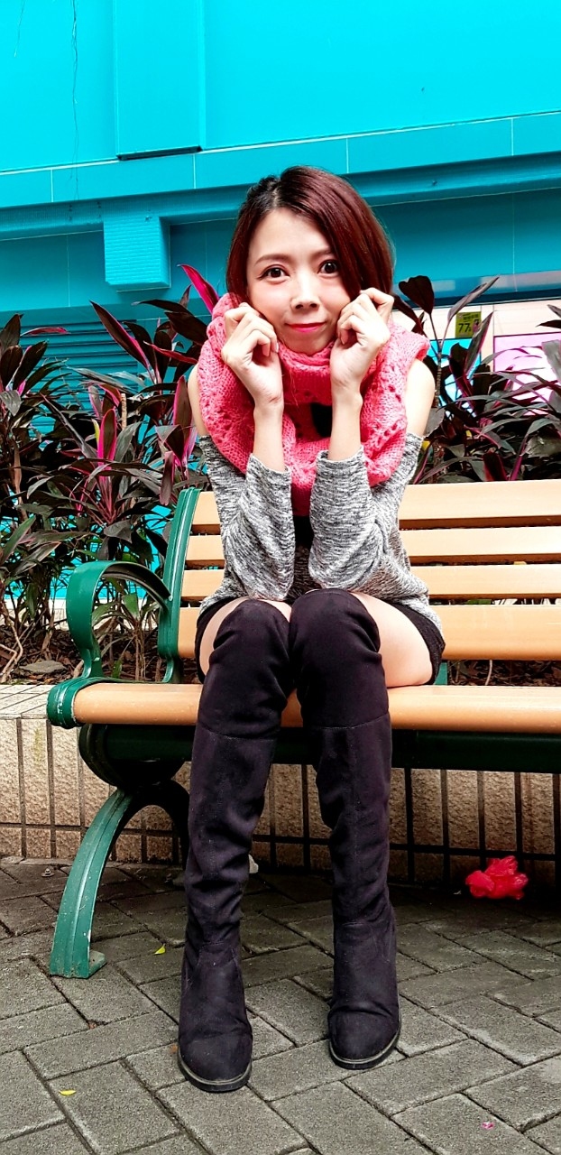 手工感毛海編織造型披肩