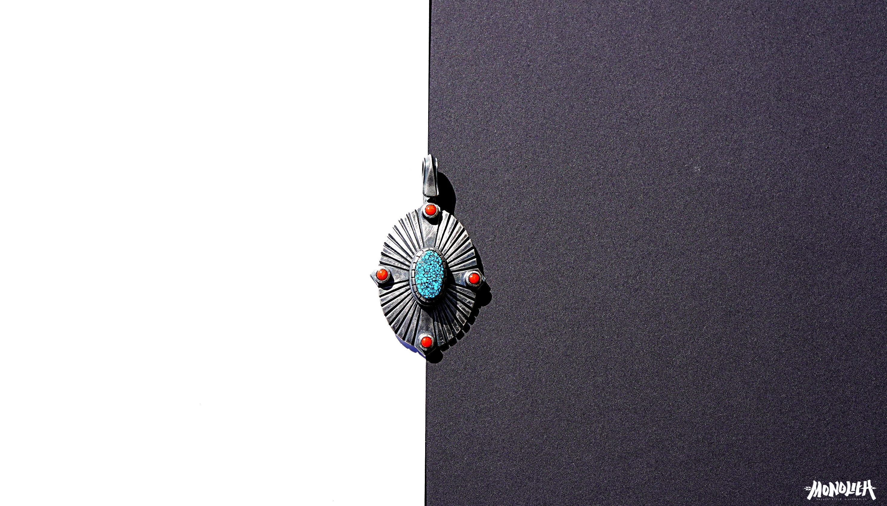 Kingman 紅珊瑚舊化打印 【 吊墜 】