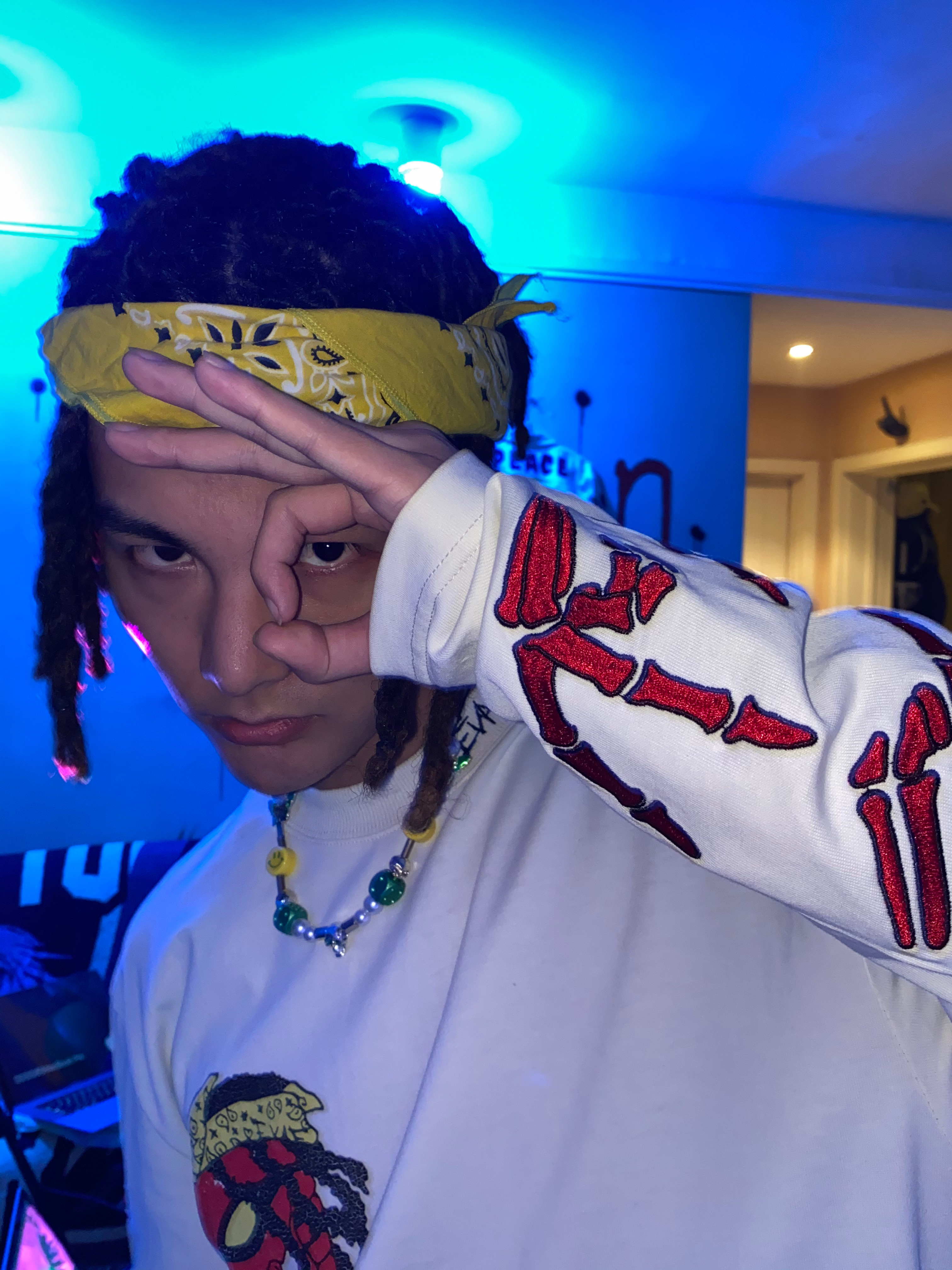 [現貨] *EVAE+ x MAISON EMERALD  聖誕限定珍珠哭臉骷髏蝴蝶笑臉項鍊 Salute