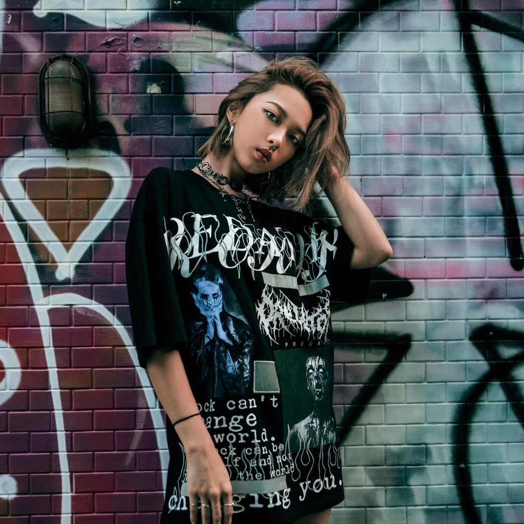 [現貨] Predator 3M反光暗黑圖像標語短袖