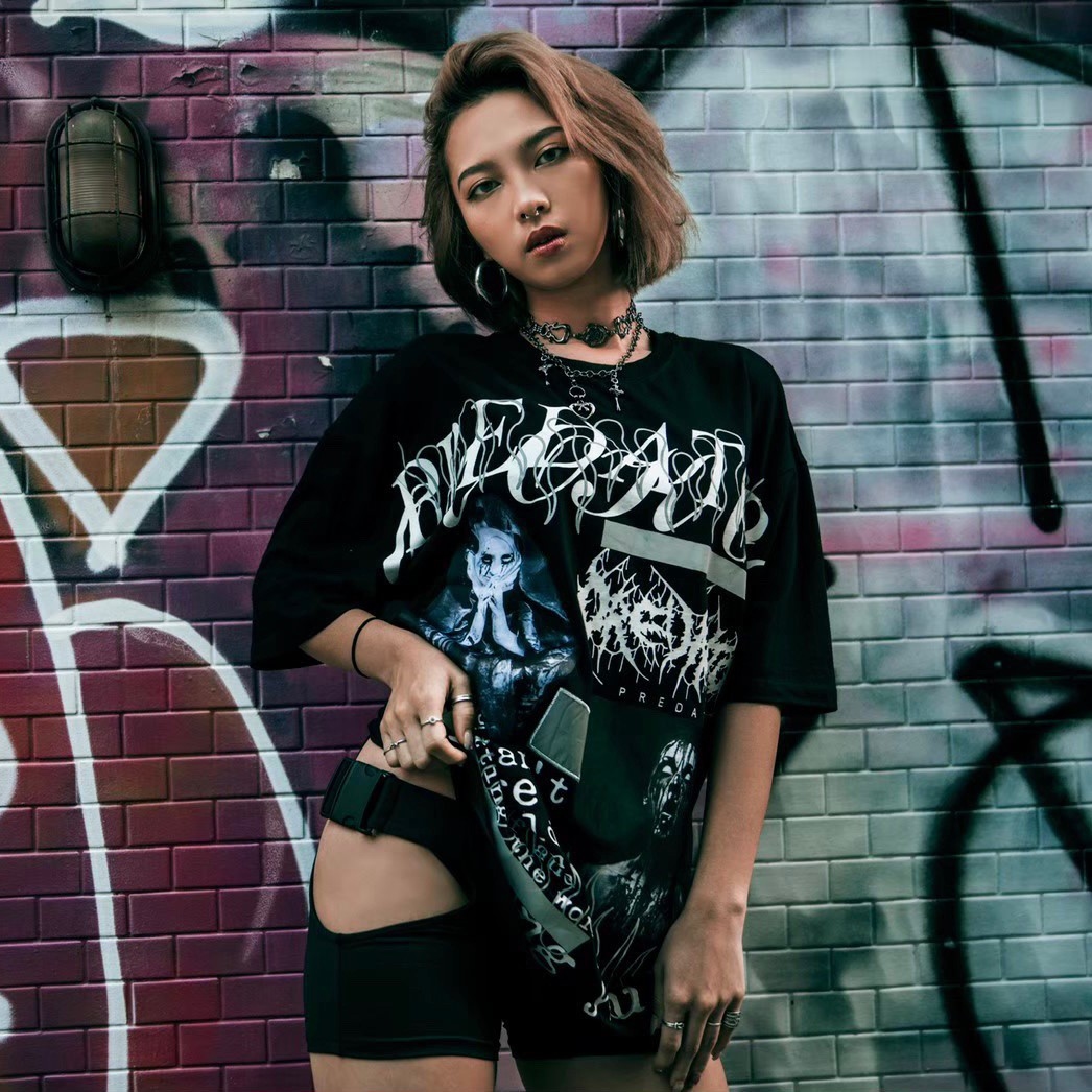 [現貨] Predator 3M反光暗黑圖像標語短袖