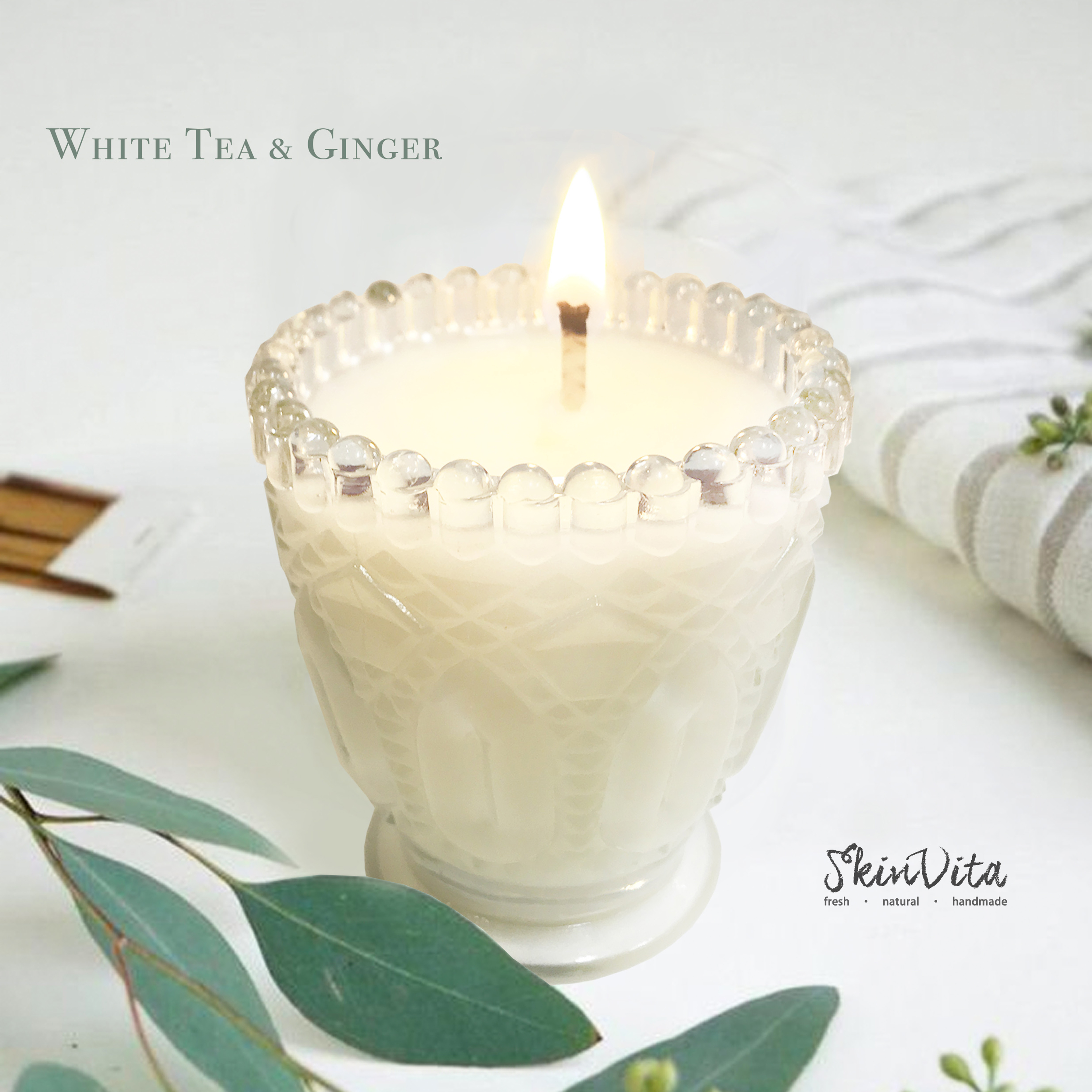 white tea & ginger { 蠟燭杯 }