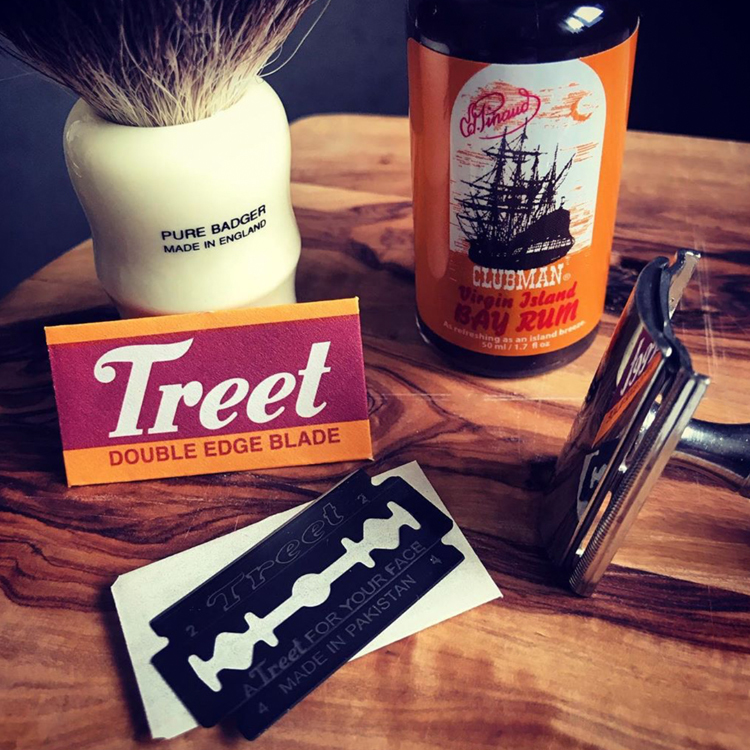 巴基斯坦 Treet - 碳鋼 雙面刮鬍刀片（10片裝 / 通用傳統復古雙刃安全刮鬍刀）