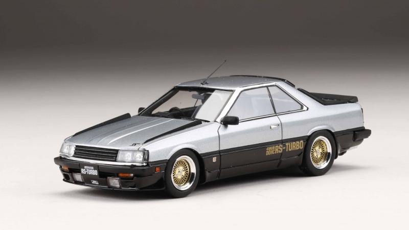 1/43 MARK43 Nissan Skyline Hard Top RS-TURBO Gun Grey/Black (PM4380CSK)