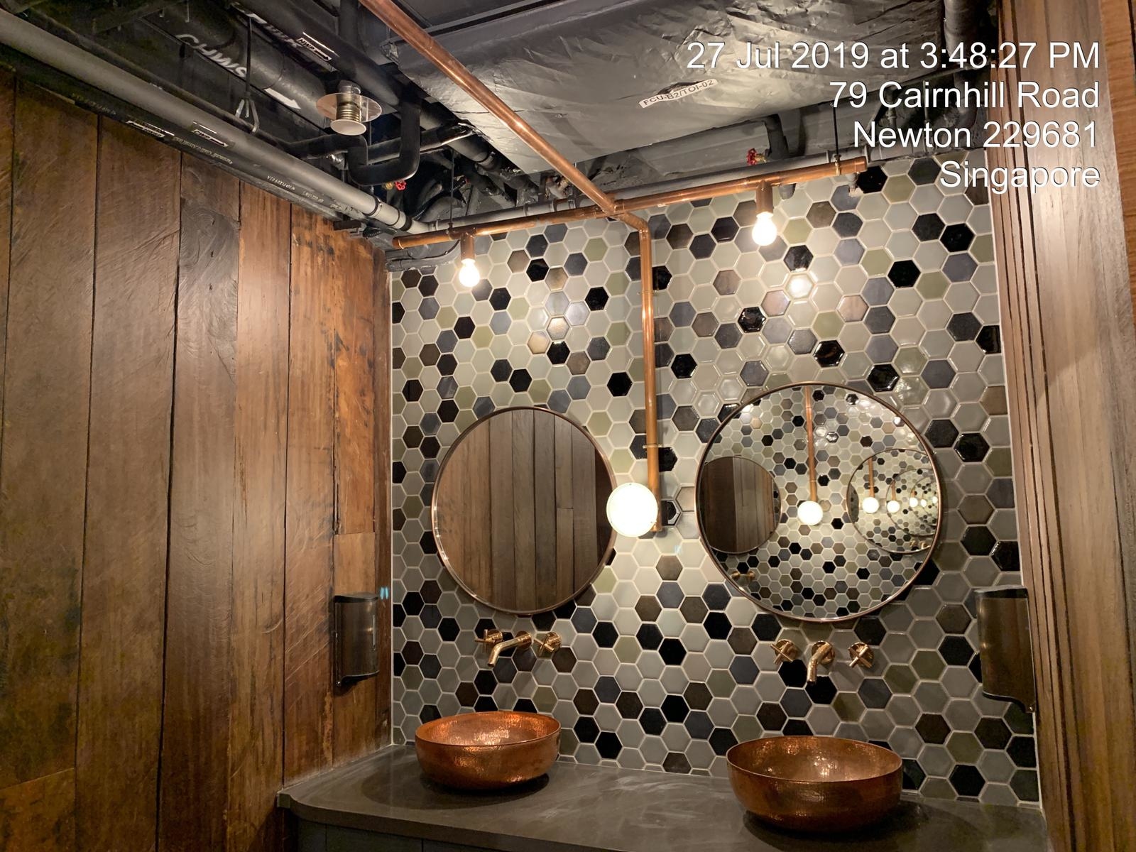 The American Club SIngapore,thai ceramic tile,thai tile,thai handmade tile,thai honeybee tile,topworlds