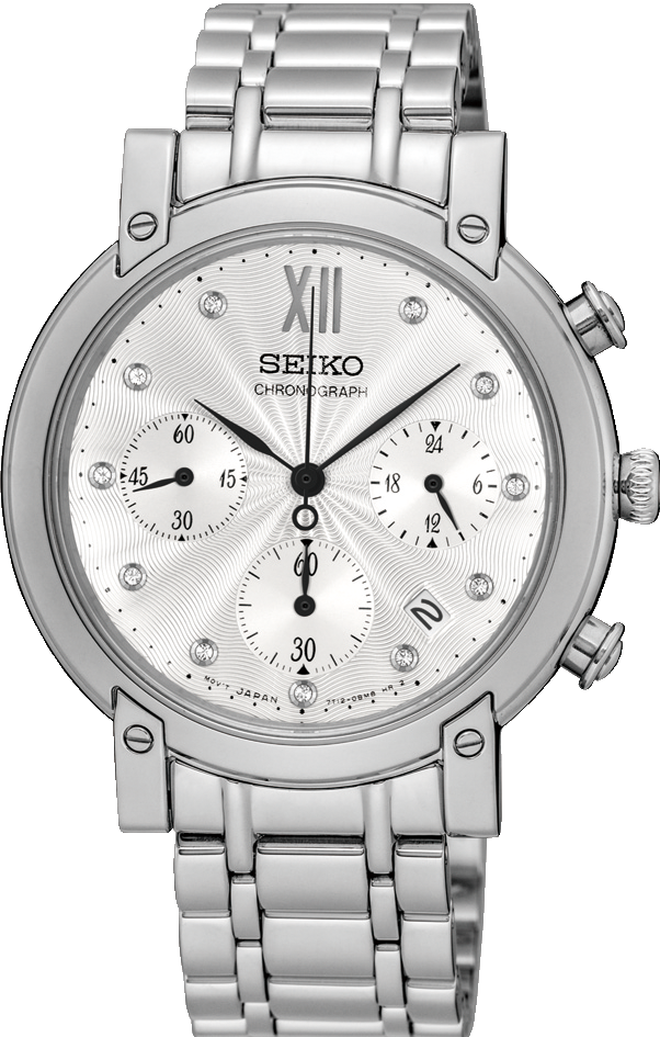 萬年鐘錶 - SEIKO   三眼經典女錶   7T12-0CB0S  /  SRW837P1 錶徑34.5MM