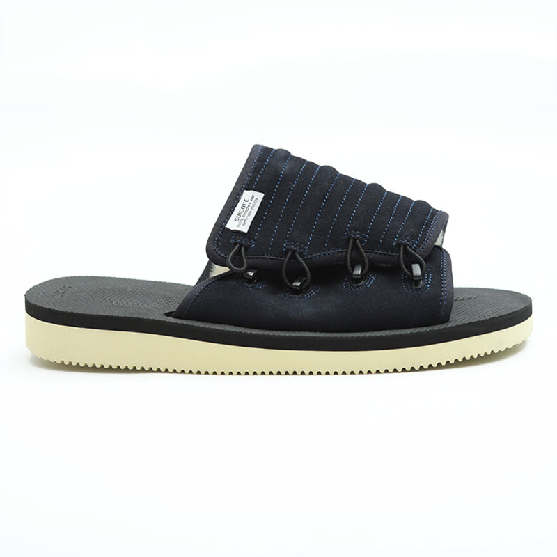 [出清商品售出無退換] SUICOKE MURA 104M 深藍 毛絨內裡 側扣 保暖 麂皮 拖鞋 魔鬼氈 男鞋【SK104MNY】