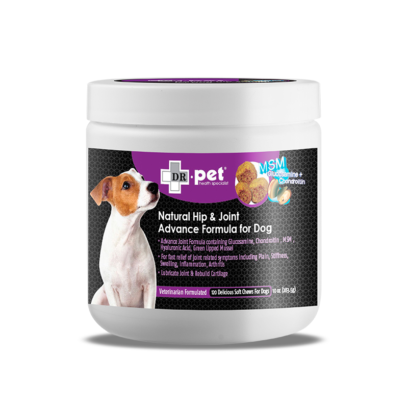 DR. Pet Natural Hip& Joint Advance Formula For Dogs 120pcs
