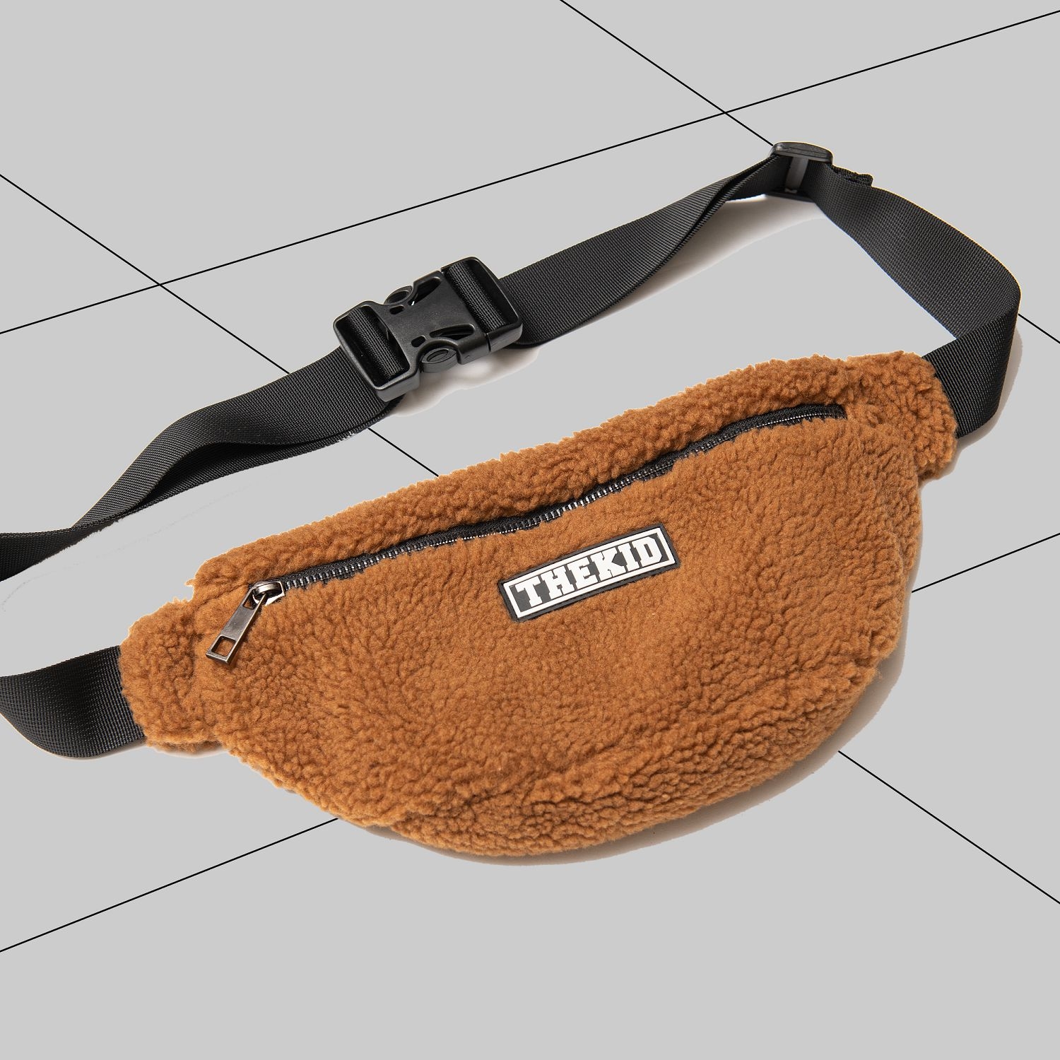 KID ® 羊羔絨腰包 咖啡