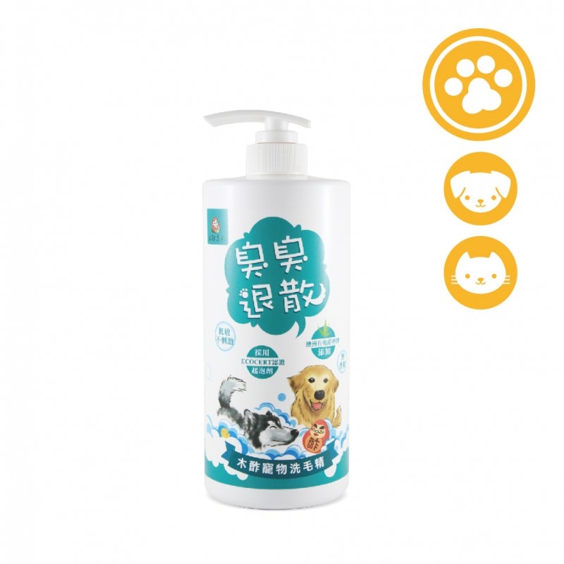 【寵】臭臭退散！木酢寵物洗毛精1000ml【#50402】