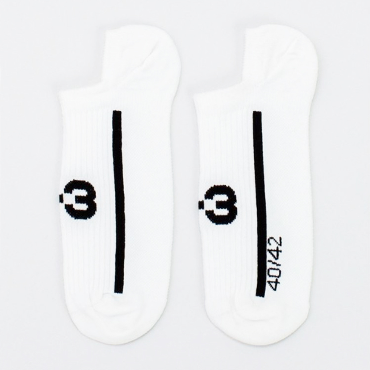 【 Y-3 INVI SOCK 機能短襪 白色 】