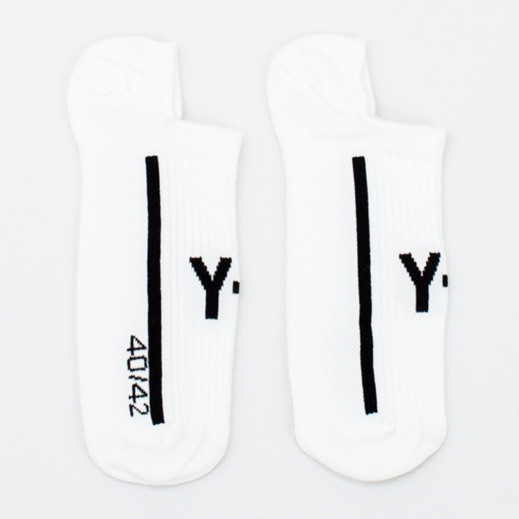 【 Y-3 INVI SOCK 機能短襪 白色 】