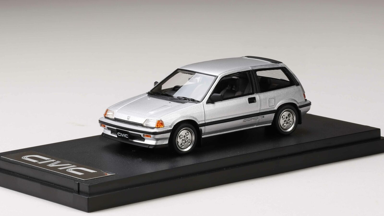 1/43 Honda Civic Si (AT) 1984 (Wonder Civic) Silver (PM4399S)